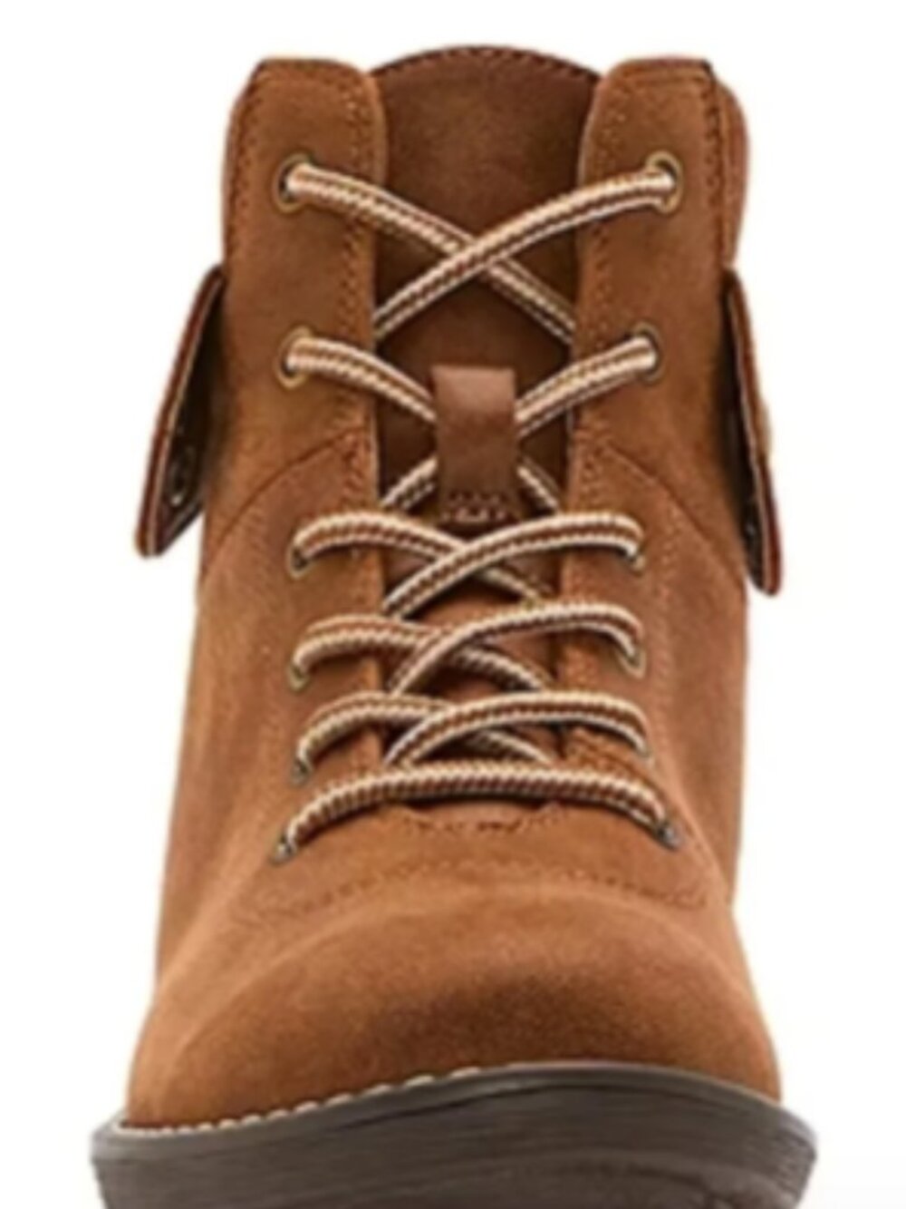 St. Johns Bay Yumma Cognac Suede Boots NIB Size 8M - Picture 2 of 9